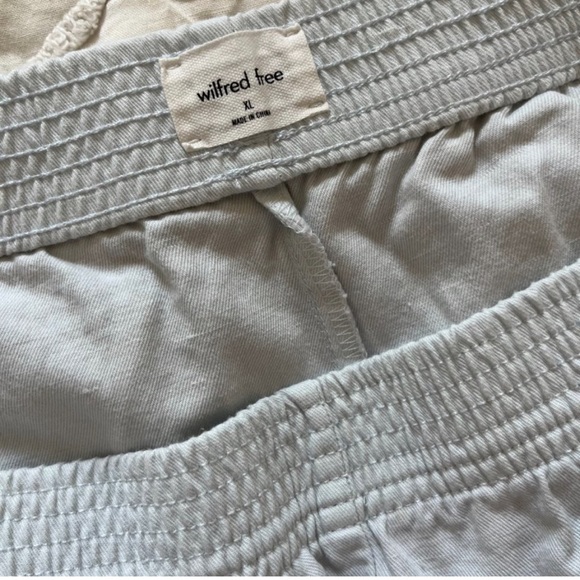 Aritzia Wilfred Light Blue Cotton Linen Shorts - Picture 4 of 4